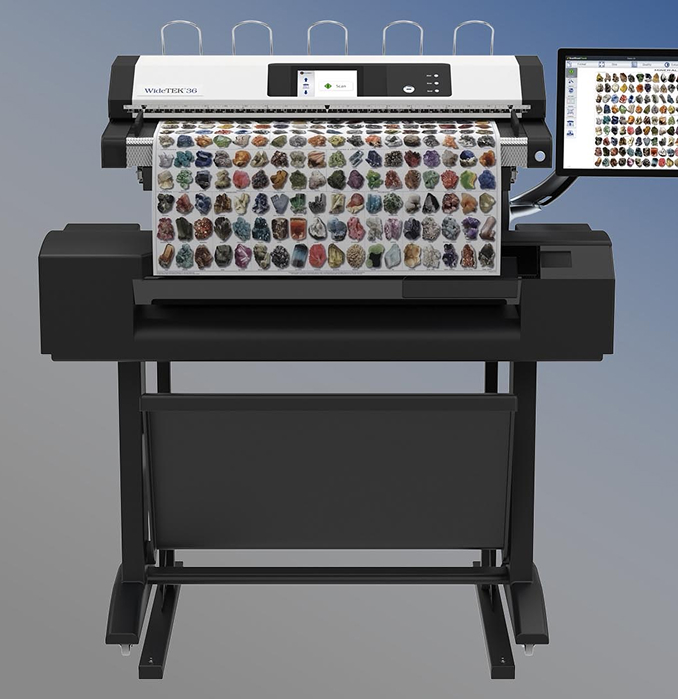 Wide format scanner detail
